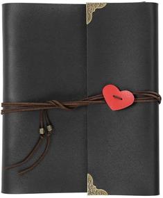 img 4 attached to 📸 OwnMy DIY Photo Album Scrapbook - PU Leather Adventure Photo Book with Corner Stickers - Gifted Box Included - Perfect for Baby Memory Book, Birthday, Wedding, Anniversary - Black