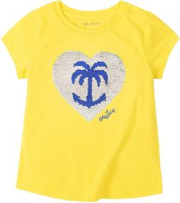 img 1 attached to 👚 Nautica Girls' Flippable Sequin Tee Shirt: Sparkling Style for the Fashion-forward