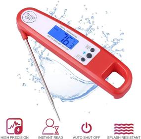 img 3 attached to 🥩 SPIKELAB Meat Thermometer: Accurate Digital Instant Read Food Thermometer with Splash Proof Body and Backlight Display for Cooking, Grilling, and BBQ