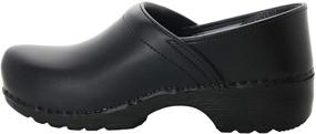 img 2 attached to 👞 Men's Bjork Swedish Black Smooth Leather Mules & Clogs Shoes
