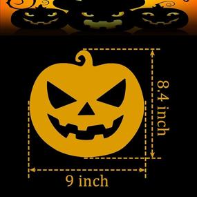 img 3 attached to 20PCS Halloween Stencils, YIPLED 8.4 x 9 Inch Reusable Pumpkin Ghost Pattern Drawing Templates for DIY Painting on Wall, Home, Wood, Door - Halloween Decor Stencils