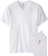 hanes 3 pack v neck white t-shirt xl - comfortable and versatile! logo