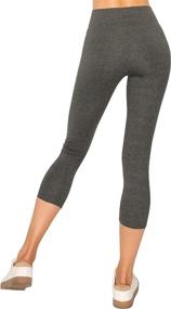 img 1 attached to EttelLut Cotton Spandex Leggings Pants - Enhanced Comfort, Jersey Full/Capri Length, Regular/Plus Sizes