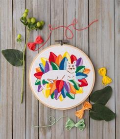 img 1 attached to Unleash Creativity with the Leisure Arts Mini Maker Embroidery Kit, Multi