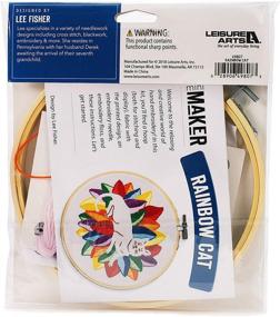 img 2 attached to Unleash Creativity with the Leisure Arts Mini Maker Embroidery Kit, Multi