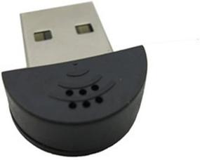 img 3 attached to KISEER - 2 мини-микрофона USB 2.0: универсальный микрофон Plug and Play для ноутбука/компьютера для Skype, Yahoo, YouTube, голосового поиска и игр