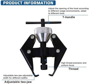 img 2 attached to 🔧 Heavy-Duty Battery Terminal and Wiper Arm Puller Tool Kit 6-28 mm - ABBY Arm Bearing Remover Puller for Efficient Repairs