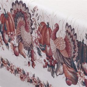 img 2 attached to 🦃 Benson Mills Thanksgiving Tablecloth: Add Festive Charm with Fabric