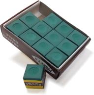 🎱 hathaway green billiard pool cue chalk (pack of 12) – improved grip and accuracy in vibrant green shade! логотип