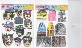 img 4 attached to 📦 Dyan Reaveley Dylusions Collage Sheets Set 1 and Set 2 with Storage Envelope - Complete Collection Bundle (3 Items)