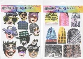 img 3 attached to 📦 Dyan Reaveley Dylusions Collage Sheets Set 1 and Set 2 with Storage Envelope - Complete Collection Bundle (3 Items)