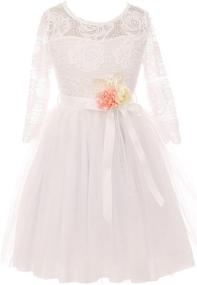 img 3 attached to 🌸 Floral Flower Holiday Girls' Clothing - BNY Corner