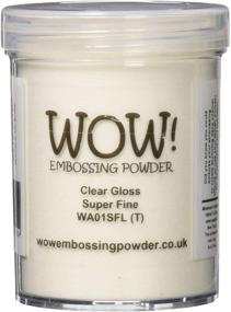 img 1 attached to 🌟 Premium Clear Gloss Embossing Powder - Large Jar 160ml - Ideal for Crafting