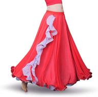 royal smeela chiffon belly dance skirt: enhance your belly dance performance with tribal style skirts for women логотип