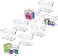 🗄️ stackable plastic storage organizer by mdesign for efficient organization, storage, and transport logo