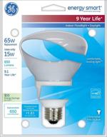 💡 ge lighting 78950 energy smart cfl 15w (65w equiv.) r30 floodlight bulb - 650 lumens, medium base, 1-pack logo