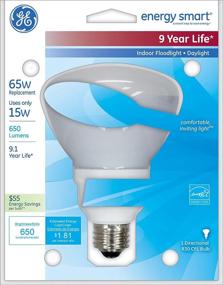 img 2 attached to 💡 GE Lighting 78950 Energy Smart CFL 15W (65W equiv.) R30 Floodlight Bulb - 650 Lumens, Medium Base, 1-Pack