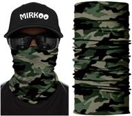 ultimate protection: mirkoo 3d premium breathable seamless tube camouflage half face mask - ideal for cycling, hiking, camping, fishing, and motorcycling logo