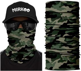 img 4 attached to Ultimate Protection: MIRKOO 3D Premium Breathable Seamless Tube Camouflage Half Face Mask - Ideal for Cycling, Hiking, Camping, Fishing, and Motorcycling