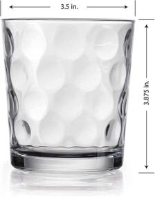 img 1 attached to 🥃 Home Essentials & Beyond Drinking Glasses: 12 Piece Set, Ideal for Water, Juice, Beer, and Cocktails. Includes 4 Highball Glasses, 4 Rocks Glasses, and 4 Juice Glasses. Dishwasher Safe.