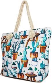 img 2 attached to Women's Pineapple Summer Beach Tote Bags: Handbags, Wallets, and Totes