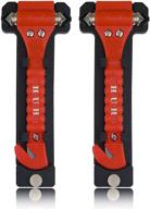 🚗 moacc car safety hammer kit - window breaker escape hammers with seatbelt cutter auto rescue tool, 2 pack logo