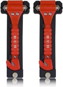 img 4 attached to 🚗 MOACC Car Safety Hammer Kit - Window Breaker Escape Hammers with Seatbelt Cutter Auto Rescue Tool, 2 Pack