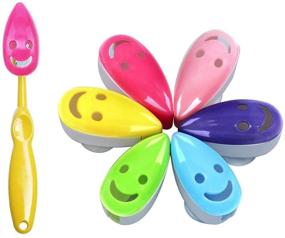 img 4 attached to SYNCHAIN Toothbrush Holder Cover: 6pcs Portable Toothbrush Protector in 6 Colors - Ideal for Family, Kids, and Travel!