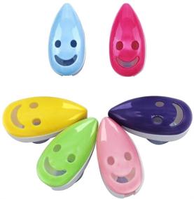 img 3 attached to SYNCHAIN Toothbrush Holder Cover: 6pcs Portable Toothbrush Protector in 6 Colors - Ideal for Family, Kids, and Travel!