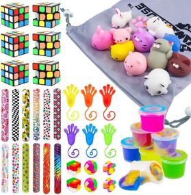 img 4 attached to 🎁 48-Piece Party Favor Toy Assortment Bundle: Magic Cube, Squishies, Slap Bracelets - Birthday, Classroom Rewards, Carnival Prizes, Pinata Filler, Goodie Bag Fillers, Classroom Rewards
