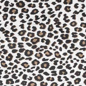 img 1 attached to 🐆 Наволочки из шелка "Leopard" Betsey Johnson Betseys, стандартного размера, черного цвета