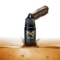 mellie microblading pigment – soft brown 10 ml/.35fl.oz: medical grade pmu tattoo ink, no mixing required, long-lasting & professional supply logo