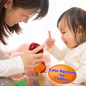 img 3 attached to 🍎 Skoolzy Counting Toddler Games - STEM Apple Factory Learning Toys for 3 Year Olds +: Boost Fine Motor Skills and Color Sorting with Montessori Toys! Easter Gifts for Kids Featuring Educational Activities