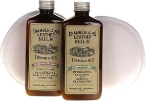 img 1 attached to Chamberlain's Leather Milk Straight Cleaner & Furniture Treatment Set - Clean, Condition 🛋️ Sofas, Couches, and Living Room Furniture - No 2 & 5 - 6 Oz