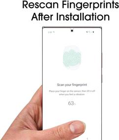 img 1 attached to Стеклянный защитный экран amFilm Ultra для Galaxy Note 20 Ultra (2 шт) - закаленное стекло с применением УФ-геля | Совместим с ультразвуковым сканером отпечатков пальцев | Galaxy Note 20 Ultra (2020)