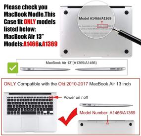 img 1 attached to ALALAL Case Compatible With MacBook Air 13 Inch Case Older Version 2010-2017 Release A1369/A1466
