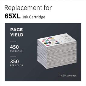 img 1 attached to 🖨️ LemeroUtrust Remanufactured Ink Cartridge Replacement for HP 65XL 65 XL Compatible with HP DeskJet 2652 2622 2655 Envy 5055 5052 5010 3752 3720 AMP 120 100 (Black, Tri-Color, 2-Pack)