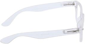 img 2 attached to 🌈 Peepers by PeeperSpecs Rainbow Bright Soft Square Reading Glasses, Frosted, 45 + 1.25