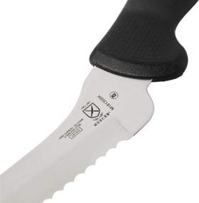 img 2 attached to Высокопроизводительный зубчатый нож Mercer Culinary M18135BK для хлеба, 8 дюймов, черный - идеально подходит для точного нарезания хлеба