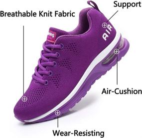 img 1 attached to 👟 RUMPRA Women's Lightweight Air Cushion Sneakers - Fashionable Gym Shoes for Breathable Walking, Running, Athletic Sports