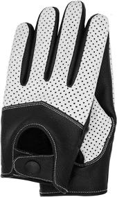img 2 attached to Riparo Touchscreen Texting Perforated Motorcycle Men's Accessories and Gloves & Mittens
