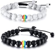 🌈 vnox rainbow rubber cuff: свадебные лесбийские и гейские украшения - символ единства и дружбы лгбт+ (ручная работа) логотип