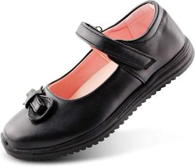 img 3 attached to 👠 Stylish and Comfortable: JABASIC Girls School Dress Shoes Mary Jane Flats for Effortless Elegance