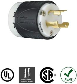 img 3 attached to 🔌 Legrand L630PCCV3 Industrial-Strength NEMA L6-30P Locking Plug – High Amp, IP20, 3-Wire, Black