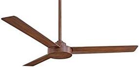 img 1 attached to 🔵 Minka Lavery F524-DK Downrod Mount Ceiling Fan with 3 Distressed Koa Blades, Distressed Koa Finish