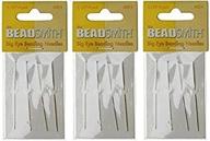 🧵 beadsmith big eye needles - 3 packs of 4 large eye needles each - 12 needles in rigid pak tm mailer logo