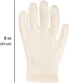 img 1 attached to 🧤 High-quality Ecoland Men's Organic Cotton Reusable Moisturizing Gloves - 3 Pairs for Nourished Hands