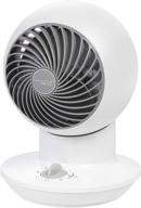 💨 iris usa pcf-sm12 woozoo mini globe oscillating table fan, 7.09 x 7.09 x 9.84 inches, white logo