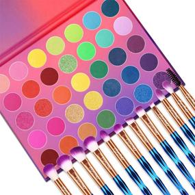 img 3 attached to 🎨 EYESEEK Eyeshadow Makeup Palette Set: High Pigmentation & Matte Finish - Includes 12Pcs Eyeshadow Brushes - Complete Makeup Kit