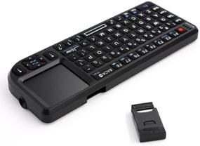 img 3 attached to 🖥️ Miritz 2.4G Wireless Mini Keyboard and Mouse Touchpad Remote Control for Windows, Android, Google, Smart TV, HTPC, IPTV, Mac OS, Linux - Black